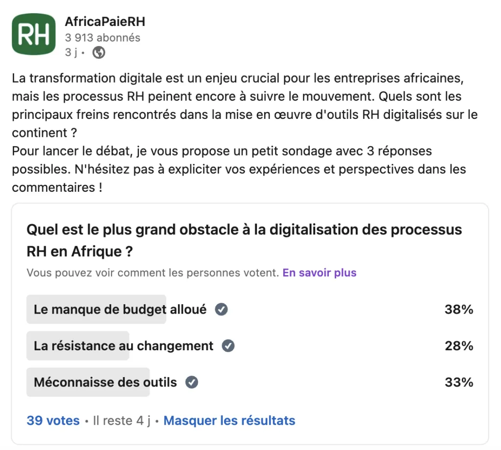 Sondage défi digitalisation